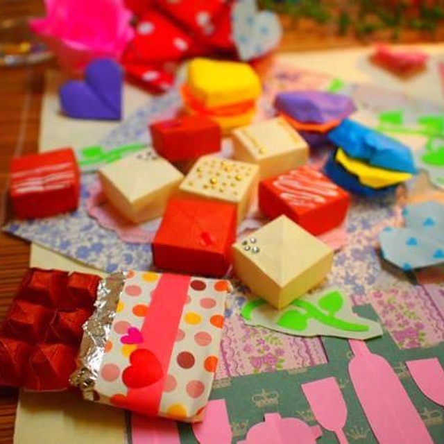 折り紙でチョコレートの作り方集めてみた ケーキ バレンタイン ぽぴあコレクション