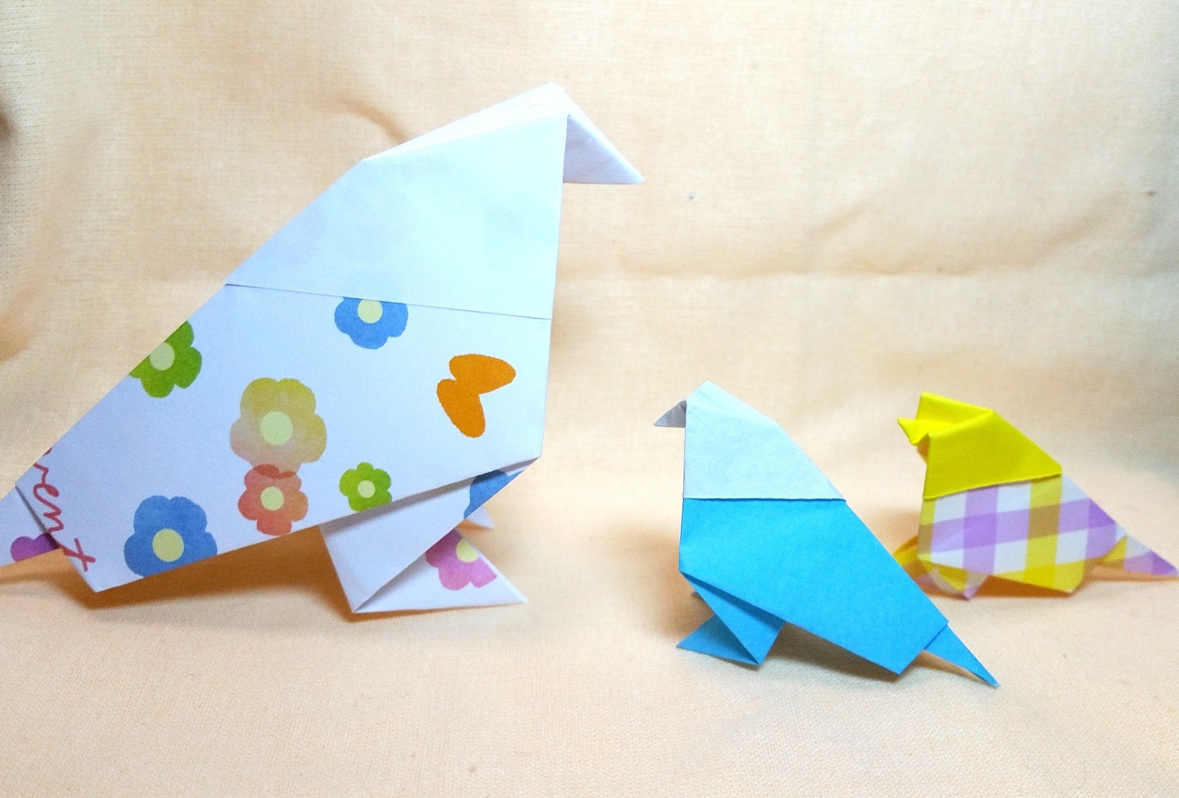 小鳥の作り方 簡単まとめ 折り紙 画用紙 平面 立体 インコ オウム 鳩など ぽぴあコレクション